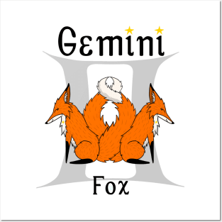 Gemini Fox Posters and Art